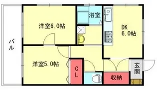 ハイツ清水【3階】の間取り