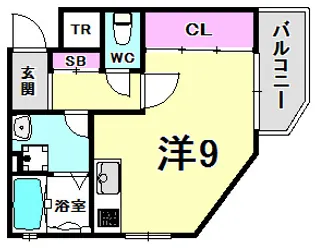 ワコーレヴィアーノ長田【3階】の間取り