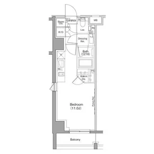 ザ・パークハビオ恵比寿プレイス【9階】の間取り