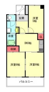 シャトランニューウエスト【4階】の間取り