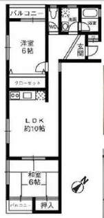 芦屋エルジャン2【1階】の間取り