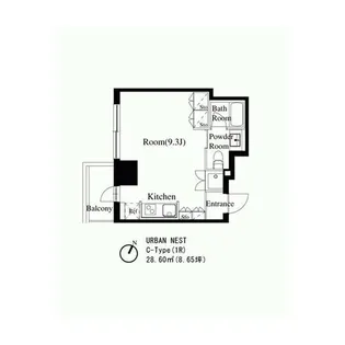 スタイリオ池尻大橋【7階】の間取り