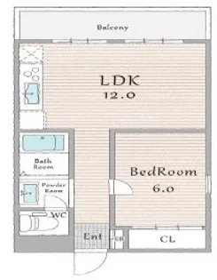 灘ロイヤルハイツ【5階】の間取り