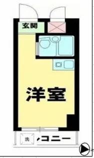 スカイコート渋谷 【4階】の間取り