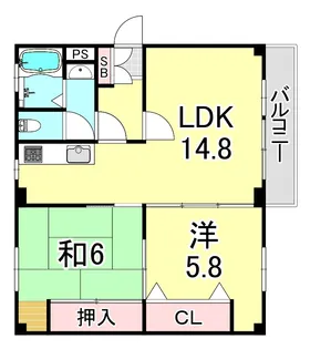 千島ハウス【3階】の間取り