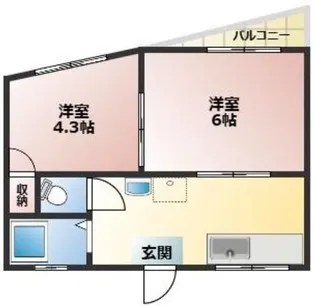 石井マンション【2階】の間取り