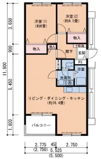 UR芦屋浜 2-1号棟【19階】の間取り