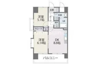 レジデンス20【6階】の間取り