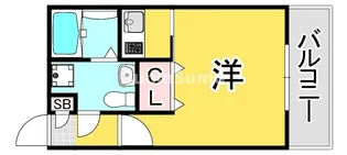 エステートモア・天神倶楽部【9階】の間取り