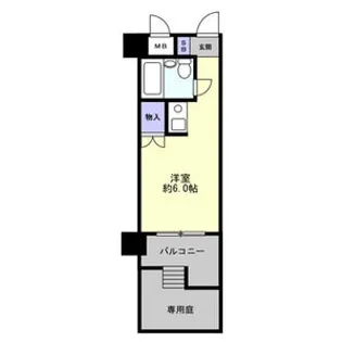 シンプルライフ王子【1階】の間取り