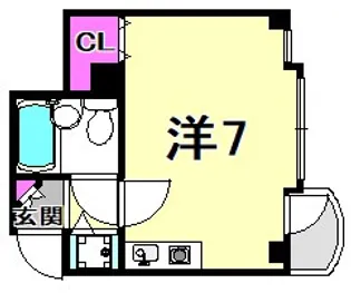 ダンディライオン西宮II【4階】の間取り