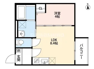 エバーグリーンTACHIBANA【3階】の間取り