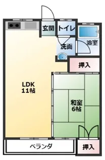 サンマリン籠池通【2階】の間取り