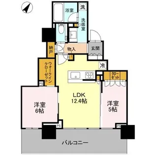 ベイシティタワーズ神戸EAST【14階】の間取り