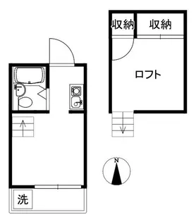プリンセスコート代沢【2階】の間取り
