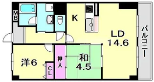 ラフィーネ武庫之荘【3階】の間取り
