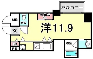 ロイスグラン神戸湊川公園【5階】の間取り