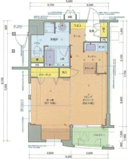 クレアランドマーク【9階】の間取り