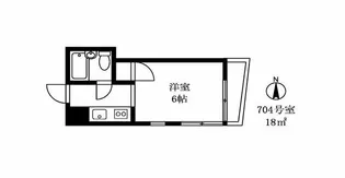 太子堂ハイム【7階】の間取り