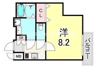 ファーストフィオーレ尼崎ウエスト【8階】の間取り