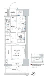 AXASレジデンス目黒東【6階】の間取り