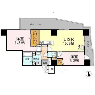 アムシュトラーセ【4階】の間取り