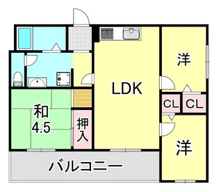 プリメーラリヨンⅡ【2階】の間取り