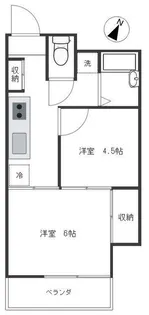 フロール氷川台【3階】の間取り