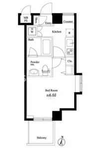 ラスパシオ三軒茶屋【4階】の間取り