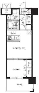 エンクレスト日赤通り【9階】の間取り