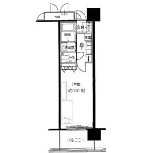 レジディア三宮東【6階】の間取り
