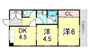 ジーベンモルゲン【1階】の間取り