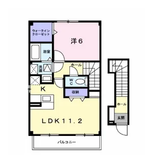 アイリス仁川【2階】の間取り