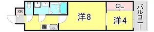 ユニバーサルビル・アネックス【13階】の間取り