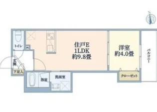 ウェルスクエア西宮【1階】の間取り