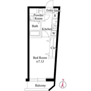 オークプレイス学芸大学【1階】の間取り