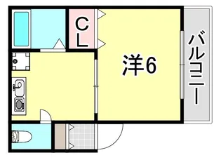 セントマルク若松【2階】の間取り
