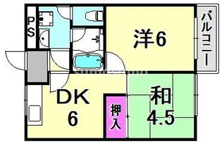 サンコート塚口(塚口町6丁目)【1階】の間取り