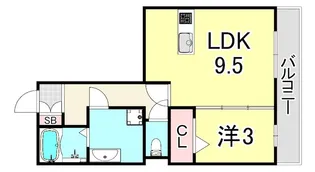 セピアコート西宮【2階】の間取り