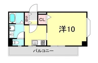 ウィスティリアコート神戸Ⅱ【3階】の間取り