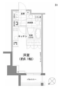 パークハビオ渋谷【11階】の間取り