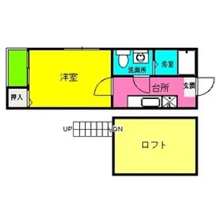 クロスイン高木【1階】の間取り