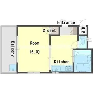 北口ハイツ【1階】の間取り