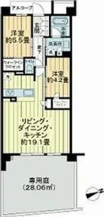 シエリア甲子園一番町【1階】の間取り