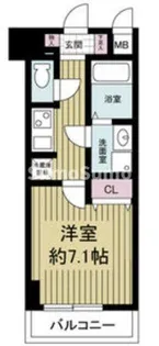 S-RESIDENCE Hommachi Marks【7階】の間取り