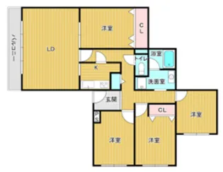 上ヶ原TWENTYEIGHT【4階】の間取り