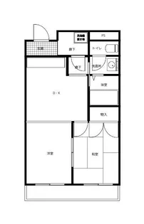 グランデージ元浜【4階】の間取り