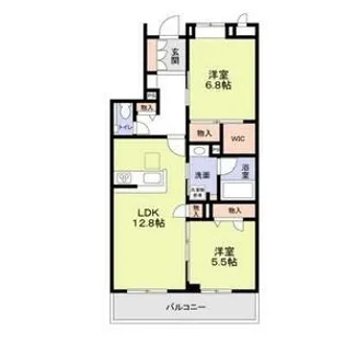 レーヴェ小松東【2階】の間取り