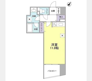 TKフラッツ渋谷【8階】の間取り