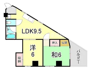 エイワンコート歌島【3階】の間取り
